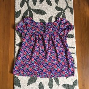 Jessica Simpson Floral Sheer Top Size Medium